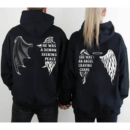 Angel Cwpl Gwisgoedd Diafol